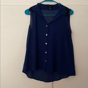 Navy blue top